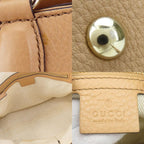 Gucci Handbag Soho Interlocking Tassel Leather Beige Gold Hardware 2-Way — view 6