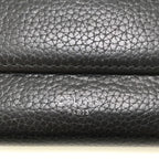Celine Long Wallet Large Flap Multifunction Black Yellow — view 5