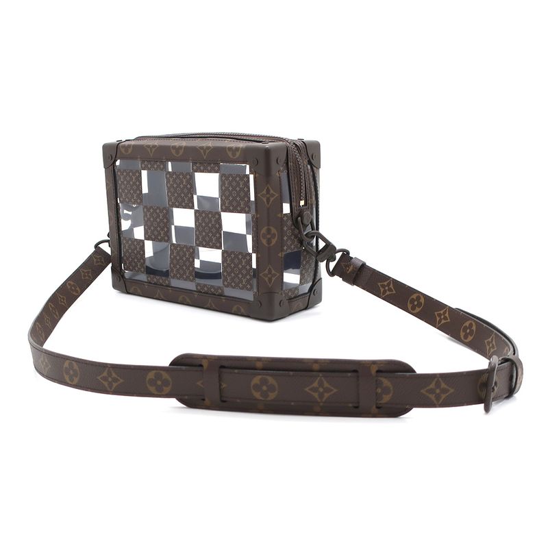 Louis Vuitton Slim Soft Trunk Monogram Chess Canvas Brown — view 6