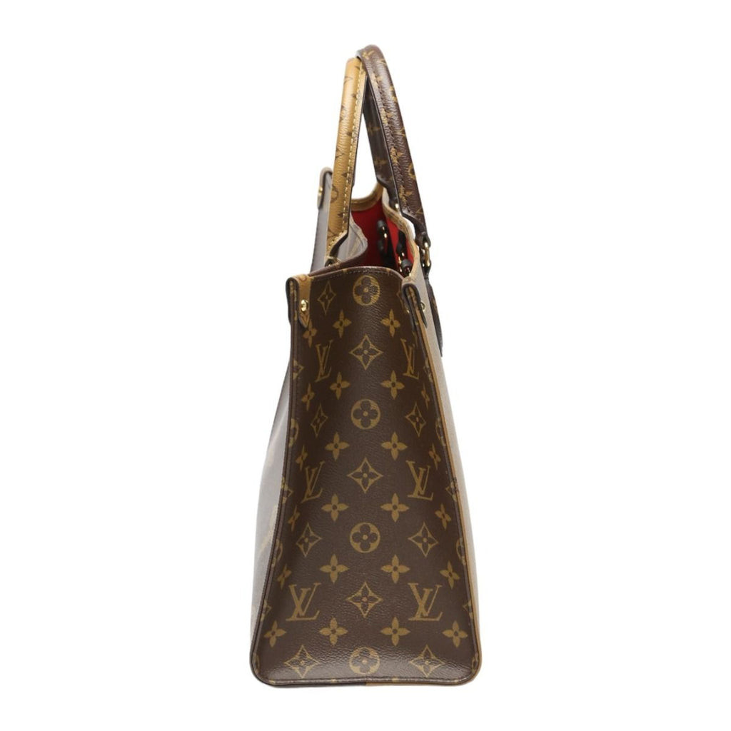Louis Vuitton Monogram Tote On The Go MM Bag Brown — view 4