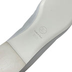 Chanel Flat Shoes Leather Fabric White Black Mary Jane Coco Mark Ballet — view 8