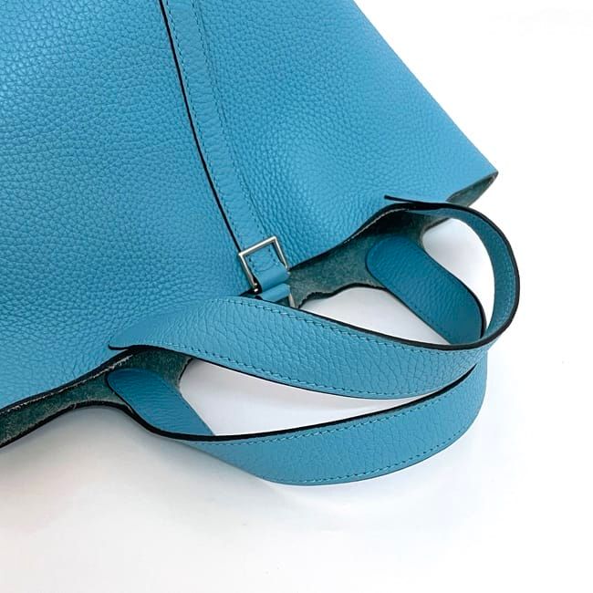 Hermes Handbag Picotin Lock PM Light Blue Jean — view 7