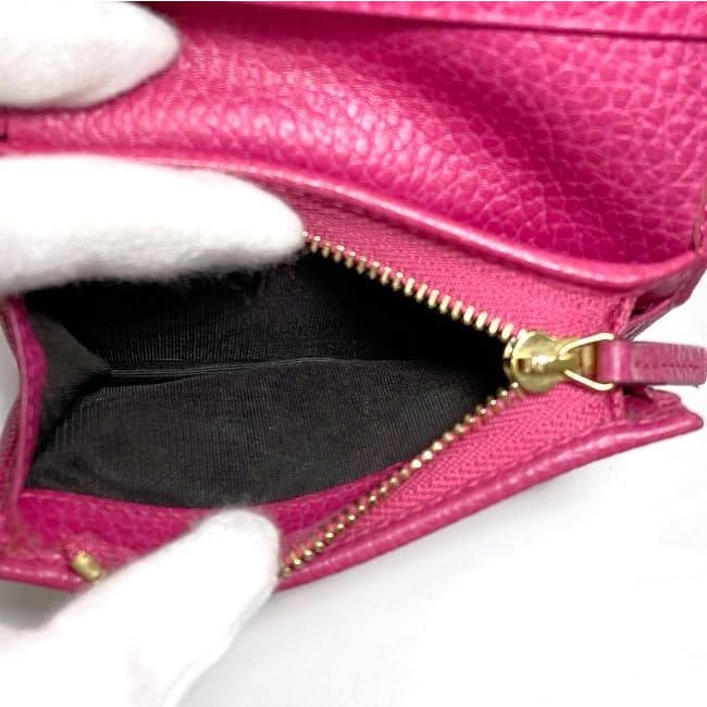 Gucci Bifold Wallet Pink GG Marmont — view 8