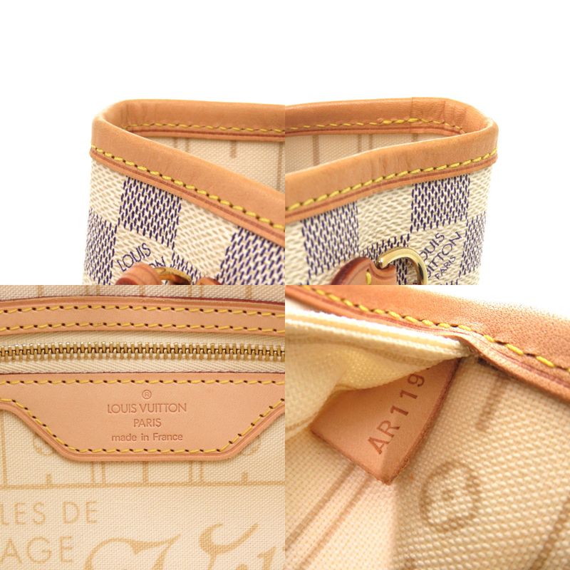 Louis Vuitton Neverfull PM Damier Azur Tote Bag 0150 — view 9