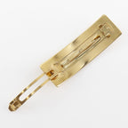 Chanel Logo Gold Plated Barrette — view 3