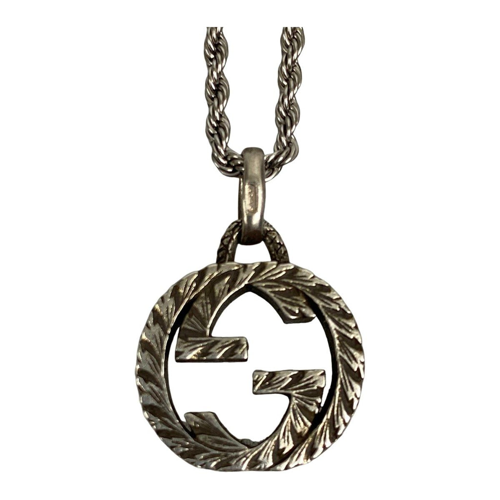 Gucci Necklace Interlocking G Silver 925 Chain Non Product — view 3