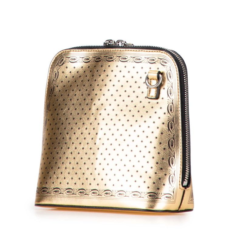 Gucci Print Gold Black Leather — view 2
