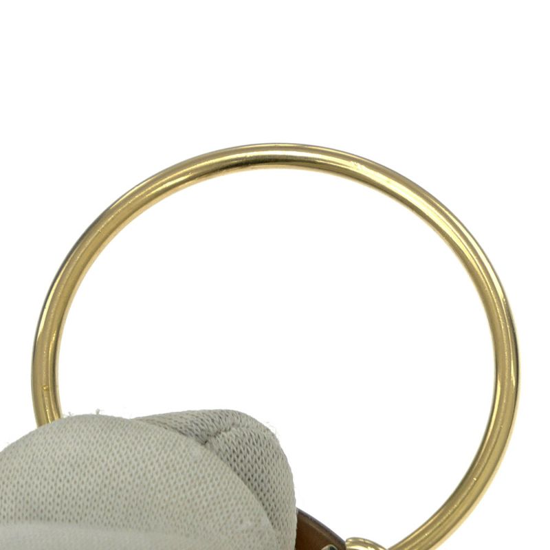 Hermes Amulet Duo Earrings Buffalo Horn Brown Gold Hardware Accessories — view 9