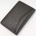 Louis Vuitton Taiga Noir Black Organizer De Poche With Initials TH — view 4