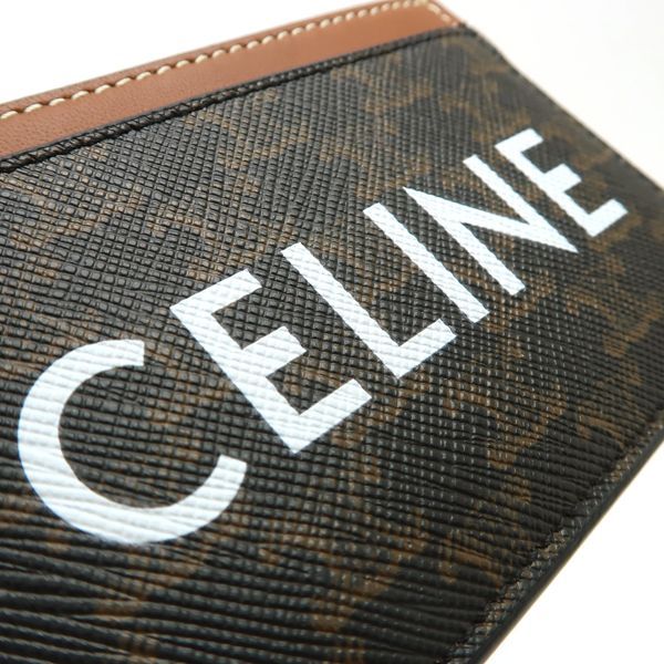 Celine Card Holder 10 B702 cly.04 lu Triomphe Canvas Case Logo Print Pass — view 8