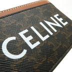 Celine Card Holder 10 B702 cly.04 lu Triomphe Canvas Case Logo Print Pass — view 8