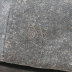 Bottega Veneta Cap Flannel Print Nubuckles Cles Leather Charcoal S Hat Dark — view 3