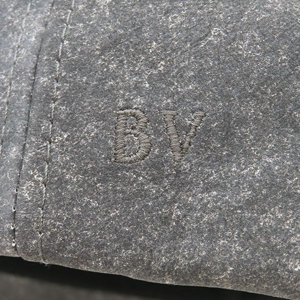 Bottega Veneta Cap Flannel Print Nubuckles Cles Leather Charcoal S Hat Dark — view 3