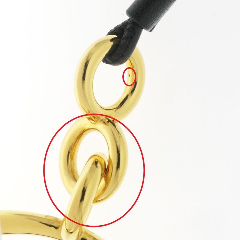 Hermes Esquettle Etrier GM Necklace Pendant Black Gold Hardware — view 8