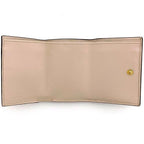 Fendi Trifold Wallet Pink Beige Gold Fize — view 4