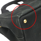 Prada 1 Bg439 Tote Bag Canapa Mini Black — view 7