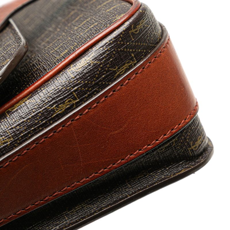 Saint Laurent YSL Monogram Brown Leather — view 4