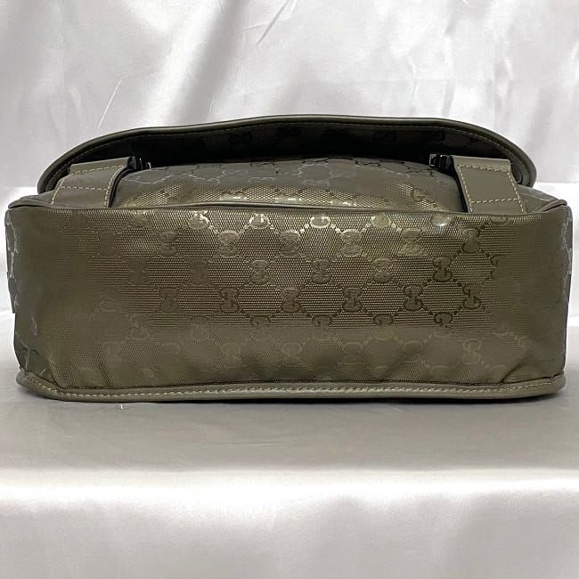 Gucci Shoulder Bag Khaki Green Imprime — view 4