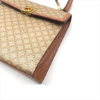 Celine Macadam Triomphe Circle 2-Way Bag Beige — view 6