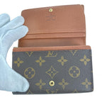 Louis Vuitton Monogram L-shaped Zipper Porte Monnaie Vie Tresor Fold — view 7