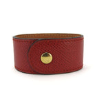 Hermes Bracelet Medor Vaux Epson Metal Red Gold Hardware Bangle — view 4