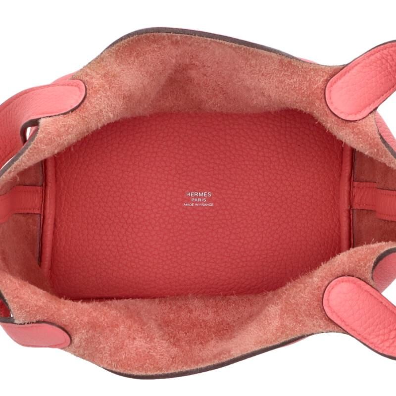 Hermes Picotin Lock PM Troyon Clemence Rose Azalea — view 3