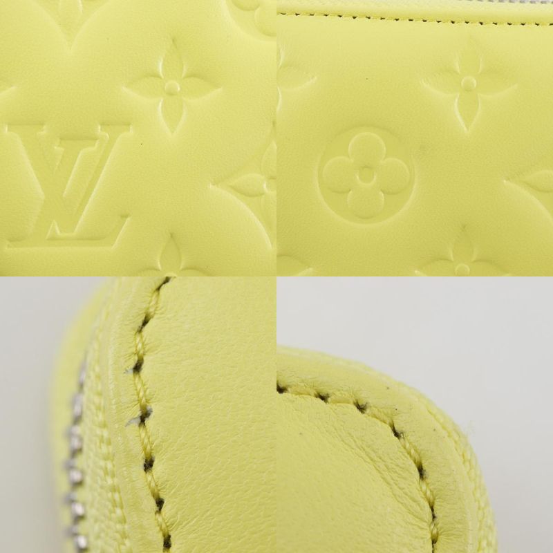 Louis Vuitton Zippy Wallet Coussin Lambskin Smiley Yellow Long — view 9