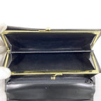 Celine Bifold Long Wallet Black Brown Macadam — view 8