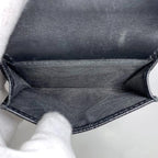 Christian Dior Trifold Wallet Black Saddle — view 7