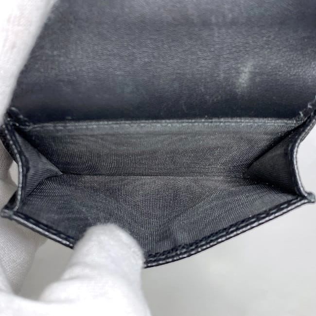 Christian Dior Trifold Wallet Black Saddle — view 7
