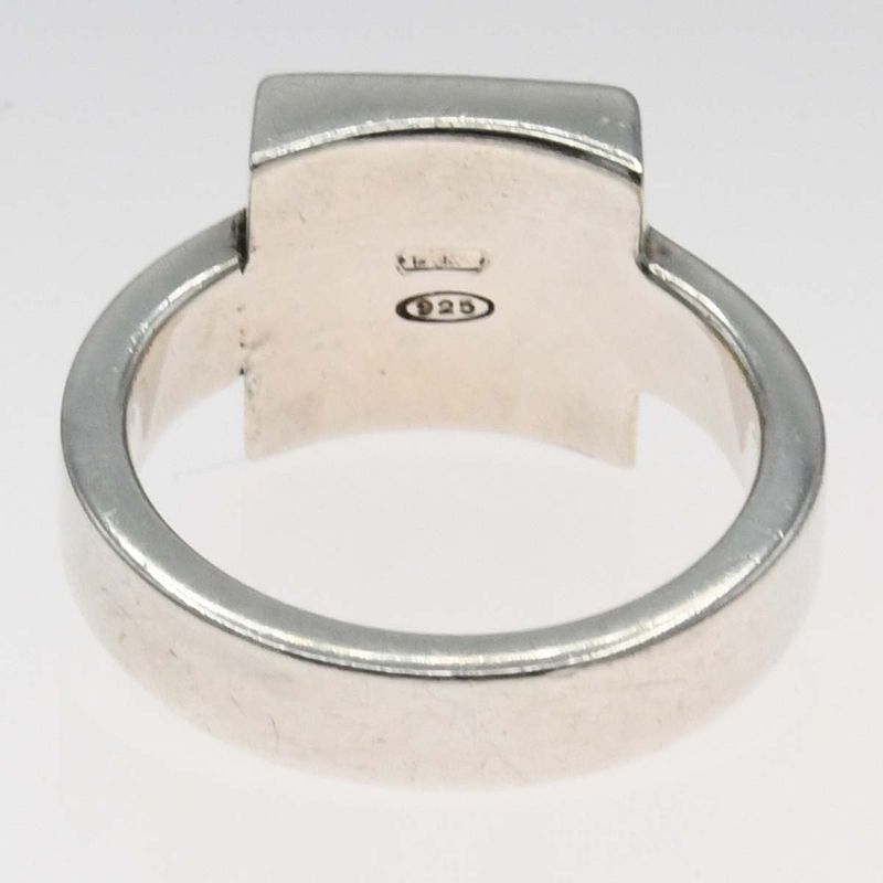 Gucci Ring Square Plate 8 7.5 925 Silver 6.1 g Accessories — view 4