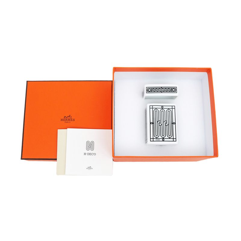 Hermes Sugar Box H DECO White Black Pottery Accessories — view 9