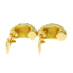 Christian Dior GP Rhinestone Earrings Gold — view 8