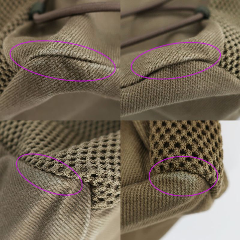 Celine Medium Trekking Backpack Rucksack Khaki Green Cotton — view 8
