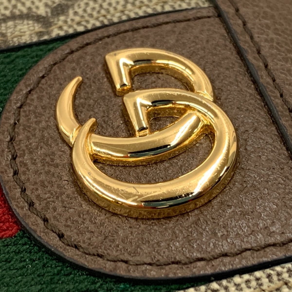 Gucci Ophidia GG Supreme Bifold Wallet 8745 Beige Brown — view 3