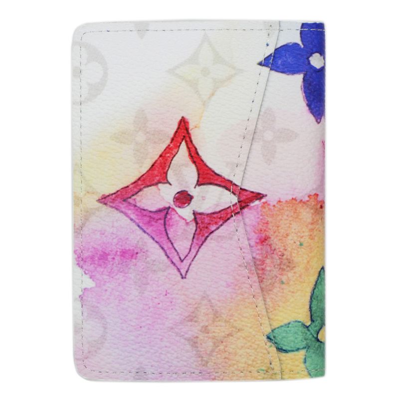 Louis Vuitton Watercolor Monogram Organizer De Poche RFID White — view 3