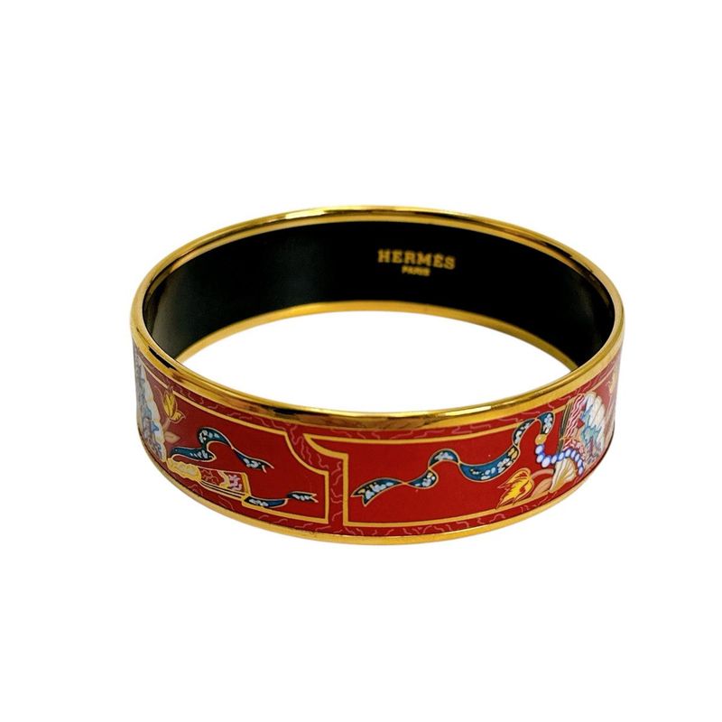 Hermes Bracelet Emile GM Bangle Red — view 4