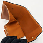 Celine Triomphe Brown Trifold Wallet Gold Hardware — view 6