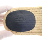Hermes Antigua Sandals Espadrille Calf Sole Navy 40 — view 5