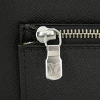 Louis Vuitton Organizer Athol Taiga Leather Black Long Wallet — view 8