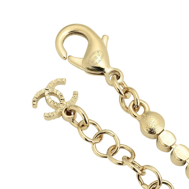 Chanel Constellation Crystal Embellished Gold/Silver Necklace — view 9