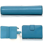 Prada Bifold Wallet Light Blue Saffiano — view 3