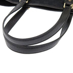 Gucci Sherry Line GG Canvas Black Tote Bag Green 0090 — view 6