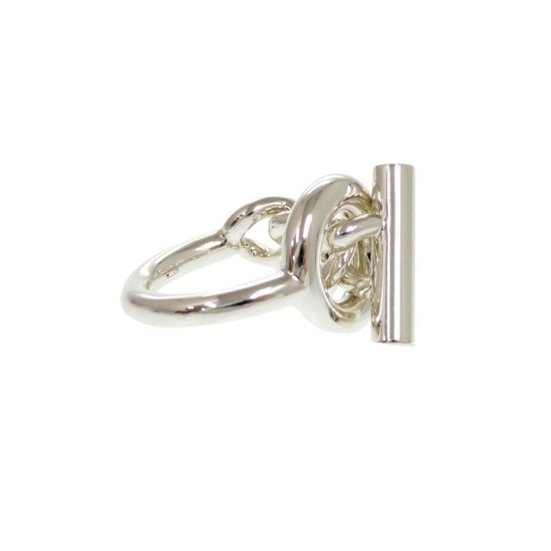 Hermes Croisette Size 55 Silver 925 Ring 0136 — view 6