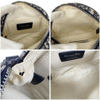 Christian Dior Oblique Baby Ball Mini Shoulder Bag Trotter Pattern Circle Round — view 9