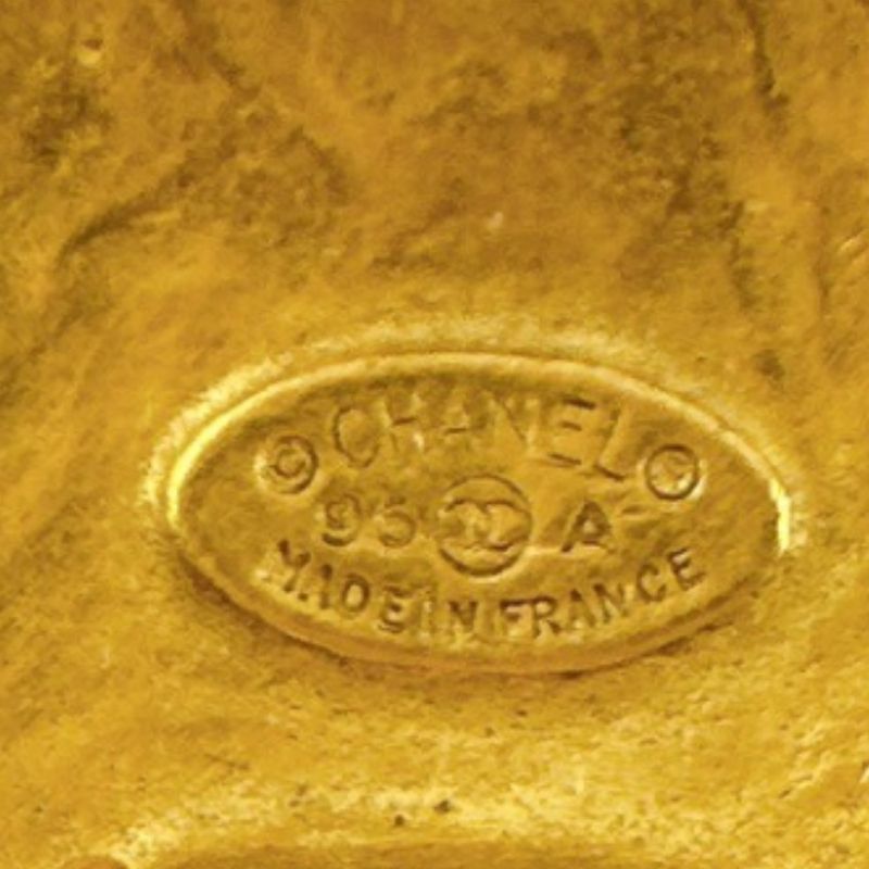 Chanel Vintage Large Earrings Coco Mark — view 8