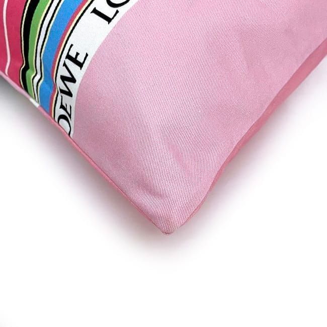 Loewe Draw String Bag Pink Stripe Large — view 5