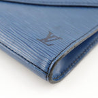 Louis Vuitton Art Deco Second Bag Epi Leather Toledo Blue Clutch — view 5