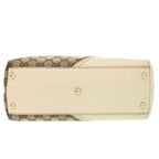 Gucci GG Canvas Leather Beige Tote Bag 1248 — view 3