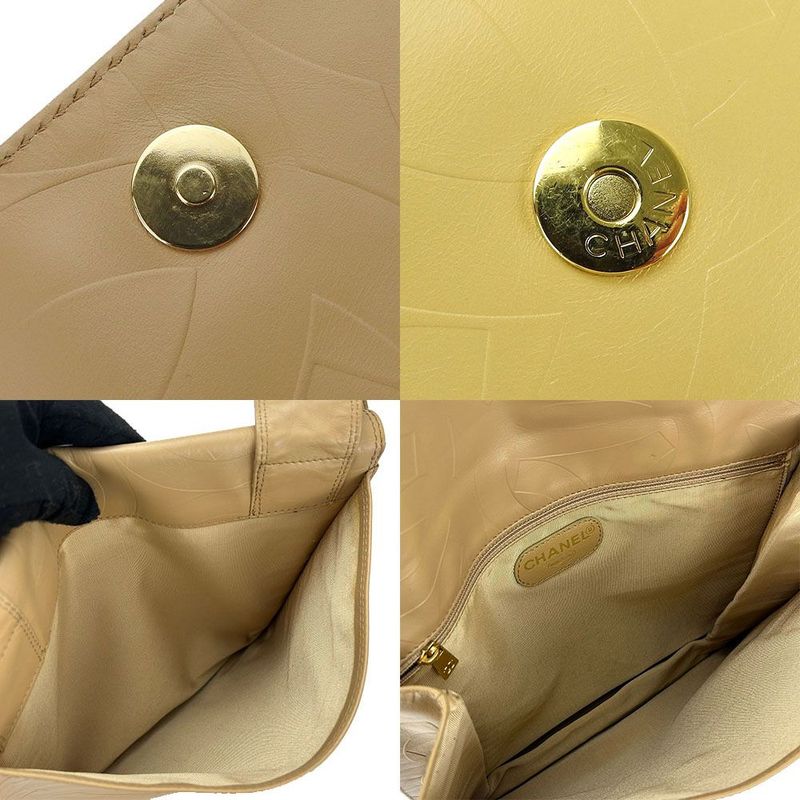Chanel Shoulder Bag Crossbody Cocomar Cles Leather 6 Beige — view 5